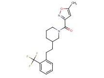 1-[(5-methyl-3-isoxazolyl)carbonyl]-3-{2-[2-(trifluoromethyl)phenyl]ethyl}piperidine