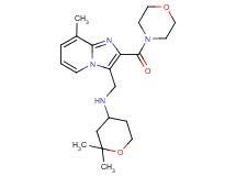 (2,2-dimethyltetrahydro-2H-pyran-4-yl){[8-methyl-2-(4-morpholinylcarbonyl)imidazo[1,2-a]pyridin-3-yl]methyl}amine