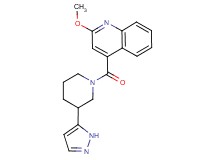 2-methoxy-4-{[3-(1H-pyrazol-5-yl)piperidin-1-yl]carbonyl}quinoline