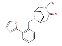 (1S*,6R*)-9-[2-(2-furyl)benzyl]-3-methyl-3,9-diazabicyclo[4.2.1]nonan-4-one