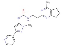 N-[2-(4-methyl-6,7-dihydro-5H-cyclopenta[d]pyrimidin-2-yl)ethyl]-N'-(1-methyl-3-pyridin-3-yl-1H-pyrazol-5-yl)urea