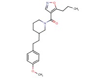 3-[2-(4-methoxyphenyl)ethyl]-1-[(5-propyl-4-isoxazolyl)carbonyl]piperidine