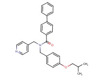 N-(4-isobutoxybenzyl)-N-(4-pyridinylmethyl)-4-biphenylcarboxamide