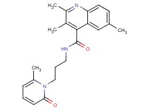 2,3,6-trimethyl-N-[3-(6-methyl-2-oxo-1(2H)-pyridinyl)propyl]-4-quinolinecarboxamide