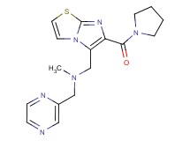 N-methyl-1-pyrazin-2-yl-N-{[6-(pyrrolidin-1-ylcarbonyl)imidazo[2,1-b][1,3]thiazol-5-yl]methyl}methanamine