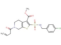 methyl 6-(3-butenoyl)-2-{[(4-chlorobenzyl)amino]sulfonyl}-4,5,6,7-tetrahydrothieno[2,3-c]pyridine-3-carboxylate