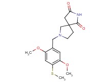 7-[2,5-dimethoxy-4-(methylthio)benzyl]-2,7-diazaspiro[4.4]nonane-1,3-dione