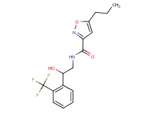 N-{2-hydroxy-2-[2-(trifluoromethyl)phenyl]ethyl}-5-propyl-3-isoxazolecarboxamide