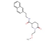 1-(2-methoxyethyl)-N-[2-(2-naphthyl)ethyl]-6-oxo-3-piperidinecarboxamide