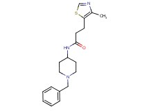 N-(1-benzylpiperidin-4-yl)-3-(4-methyl-1,3-thiazol-5-yl)propanamide