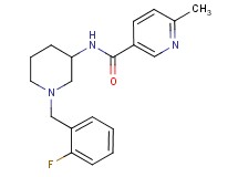 N-[1-(2-fluorobenzyl)-3-piperidinyl]-6-methylnicotinamide