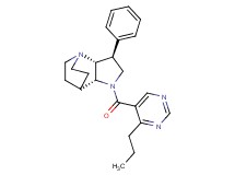 (2R*,3S*,6R*)-3-phenyl-5-[(4-propyl-5-pyrimidinyl)carbonyl]-1,5-diazatricyclo[5.2.2.0~2,6~]undecane