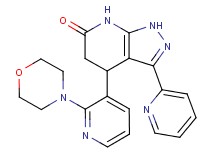 4-(2-morpholin-4-ylpyridin-3-yl)-3-pyridin-2-yl-1,4,5,7-tetrahydro-6H-pyrazolo[3,4-b]pyridin-6-one