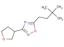 5-(3,3-dimethylbutyl)-3-(tetrahydrofuran-3-yl)-1,2,4-oxadiazole