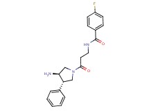 N-{3-[(3R*,4S*)-3-amino-4-phenylpyrrolidin-1-yl]-3-oxopropyl}-4-fluorobenzamide