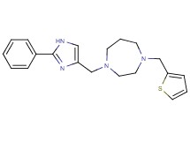 1-[(2-phenyl-1H-imidazol-4-yl)methyl]-4-(2-thienylmethyl)-1,4-diazepane bis(trifluoroacetate)