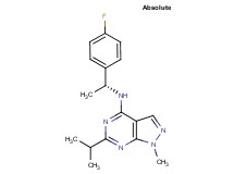 N-[(1R)-1-(4-fluorophenyl)ethyl]-6-isopropyl-1-methyl-1H-pyrazolo[3,4-d]pyrimidin-4-amine