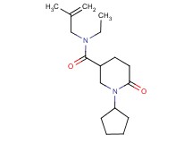 1-cyclopentyl-N-ethyl-N-(2-methyl-2-propen-1-yl)-6-oxo-3-piperidinecarboxamide