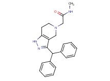 2-[3-(diphenylmethyl)-1,4,6,7-tetrahydro-5H-pyrazolo[4,3-c]pyridin-5-yl]-N-methylacetamide