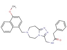 N-({7-[(4-methoxy-1-naphthyl)methyl]-6,7,8,9-tetrahydro-5H-[1,2,4]triazolo[4,3-d][1,4]diazepin-3-yl}methyl)-2-phenylacetamide