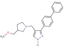 3-(4-biphenylyl)-4-{[3-(methoxymethyl)-1-pyrrolidinyl]methyl}-1H-pyrazole