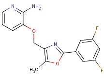 3-{[2-(3,5-difluorophenyl)-5-methyl-1,3-oxazol-4-yl]methoxy}pyridin-2-amine