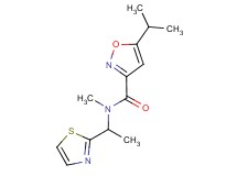 5-isopropyl-N-methyl-N-[1-(1,3-thiazol-2-yl)ethyl]isoxazole-3-carboxamide