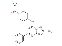 N-[1-(cyclopropylcarbonyl)piperidin-4-yl]-2-methyl-5-phenylpyrazolo[1,5-a]pyrimidin-7-amine