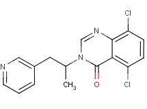 5,8-dichloro-3-(1-methyl-2-pyridin-3-ylethyl)quinazolin-4(3H)-one