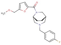(1S*,5R*)-3-(4-fluorobenzyl)-6-[5-(methoxymethyl)-2-furoyl]-3,6-diazabicyclo[3.2.2]nonane