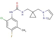 N-(2-chloro-4-fluoro-5-methylphenyl)-N'-{[1-(1H-pyrazol-1-ylmethyl)cyclopropyl]methyl}urea
