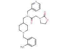 N-{[1-(2-methylbenzyl)-4-piperidinyl]methyl}-2-(2-oxo-1,3-oxazolidin-3-yl)-N-(3-pyridinylmethyl)acetamide