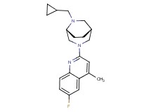 2-[(1R*,5R*)-6-(cyclopropylmethyl)-3,6-diazabicyclo[3.2.2]non-3-yl]-6-fluoro-4-methylquinoline