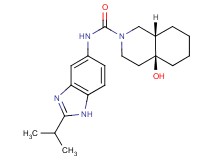 (4aS*,8aS*)-4a-hydroxy-N-(2-isopropyl-1H-benzimidazol-5-yl)octahydroisoquinoline-2(1H)-carboxamide