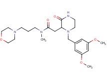 2-[1-(3,5-dimethoxybenzyl)-3-oxo-2-piperazinyl]-N-methyl-N-[3-(4-morpholinyl)propyl]acetamide