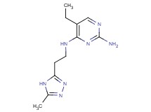 5-ethyl-N~4~-[2-(5-methyl-4H-1,2,4-triazol-3-yl)ethyl]pyrimidine-2,4-diamine