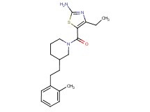 4-ethyl-5-({3-[2-(2-methylphenyl)ethyl]-1-piperidinyl}carbonyl)-1,3-thiazol-2-amine