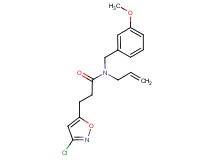 N-allyl-3-(3-chloroisoxazol-5-yl)-N-(3-methoxybenzyl)propanamide