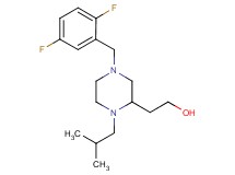 2-[4-(2,5-difluorobenzyl)-1-isobutyl-2-piperazinyl]ethanol