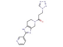 2-pyridin-3-yl-5-[3-(1H-tetrazol-1-yl)propanoyl]-4,5,6,7-tetrahydro-1H-imidazo[4,5-c]pyridine