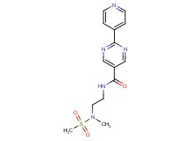 N-{2-[methyl(methylsulfonyl)amino]ethyl}-2-(4-pyridinyl)-5-pyrimidinecarboxamide