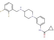 N-(3-{4-[(2,3-difluorobenzyl)amino]-1-piperidinyl}phenyl)cyclopropanecarboxamide