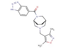 5-({(1S*,5R*)-3-[(3,5-dimethylisoxazol-4-yl)methyl]-3,6-diazabicyclo[3.2.2]non-6-yl}carbonyl)-1H-1,2,3-benzotriazole