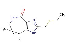 2-[(ethylthio)methyl]-7,7-dimethyl-5,6,7,8-tetrahydroimidazo[4,5-c]azepin-4(1H)-one