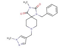 1-benzyl-3-methyl-8-[(1-methyl-1H-pyrazol-4-yl)methyl]-1,3,8-triazaspiro[4.5]decane-2,4-dione