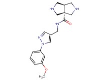 cis-N-{[1-(3-methoxyphenyl)-1H-pyrazol-4-yl]methyl}hexahydropyrrolo[3,4-c]pyrrole-3a(1H)-carboxamide