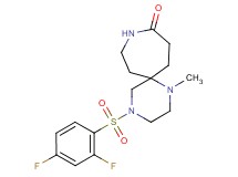 4-[(2,4-difluorophenyl)sulfonyl]-1-methyl-1,4,9-triazaspiro[5.6]dodecan-10-one