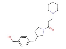 (4-{[1-(3-piperidin-1-ylpropanoyl)pyrrolidin-3-yl]methyl}phenyl)methanol