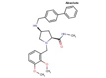 (4S)-4-[(4-biphenylylmethyl)amino]-1-(2,3-dimethoxybenzyl)-N-methyl-L-prolinamide