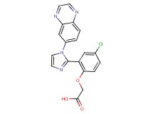 [4-chloro-2-(1-quinoxalin-6-yl-1H-imidazol-2-yl)phenoxy]acetic acid